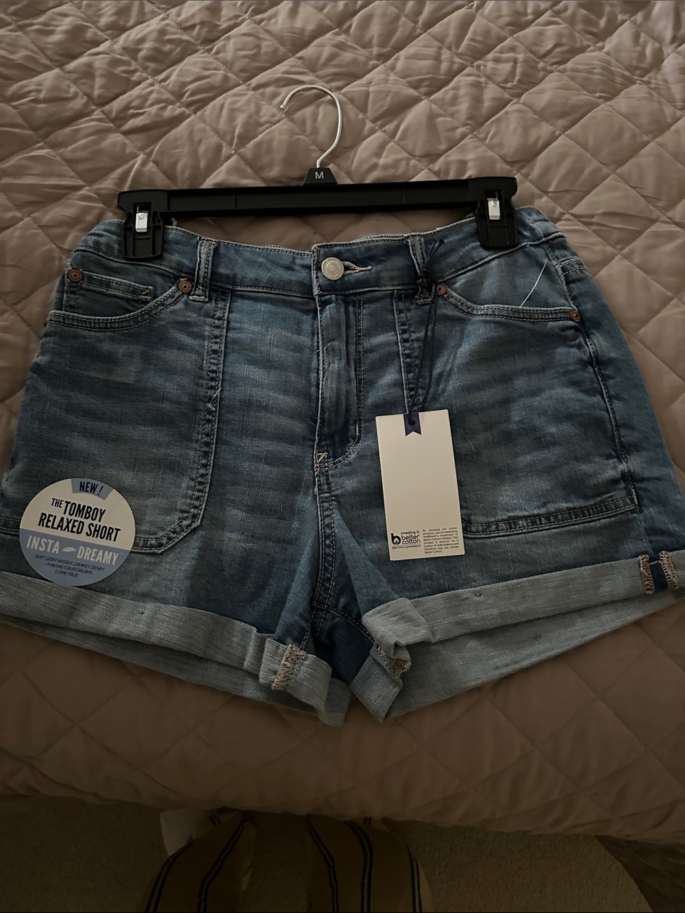 NWT Relaxed Fit Women's Denim Shorts - Blue